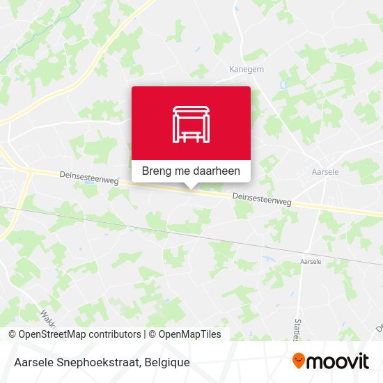 Aarsele Snephoekstraat kaart