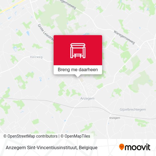 Anzegem Sint-Vincentiusinstituut kaart