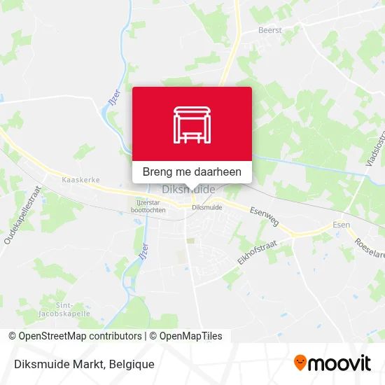 Diksmuide Markt kaart