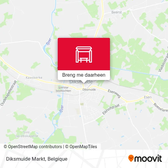 Diksmuide Markt kaart