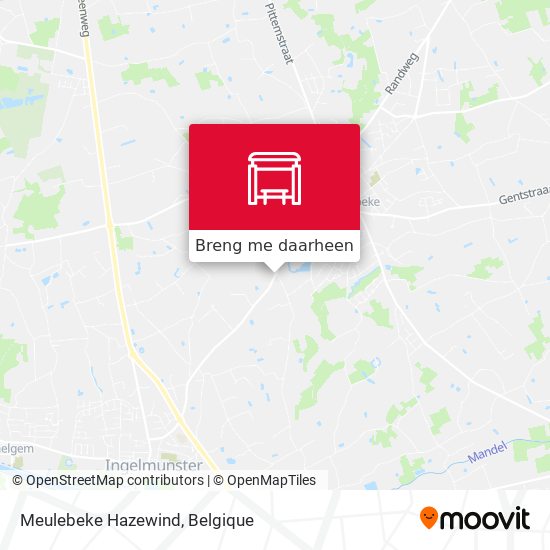 Meulebeke Hazewind kaart