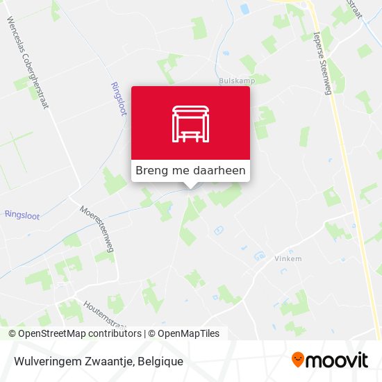 Wulveringem Zwaantje kaart