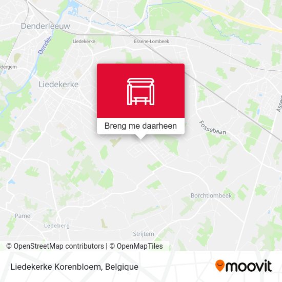 Liedekerke Korenbloem kaart