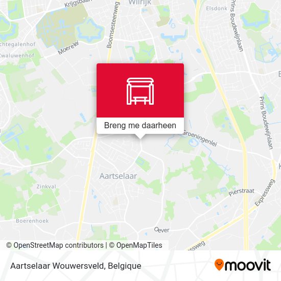 Aartselaar Wouwersveld kaart