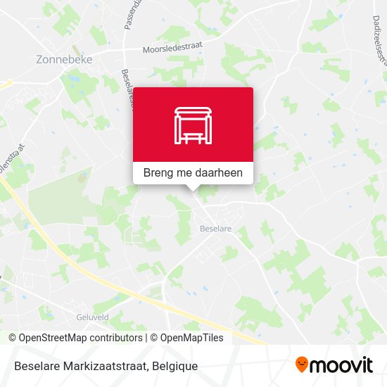 Beselare Markizaatstraat kaart