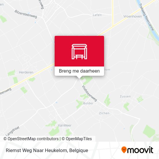 Riemst Weg Naar Heukelom kaart