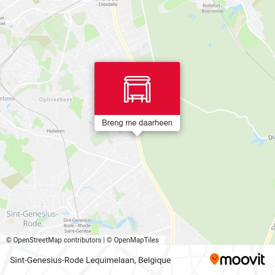 Sint-Genesius-Rode Lequimelaan kaart