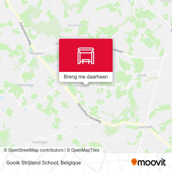 Gooik Strijland School kaart