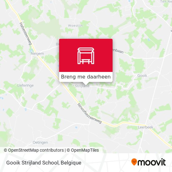 Gooik Strijland School kaart