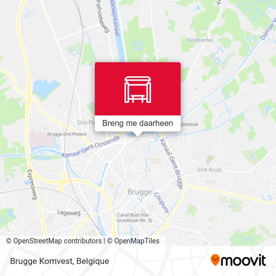 Brugge Komvest kaart