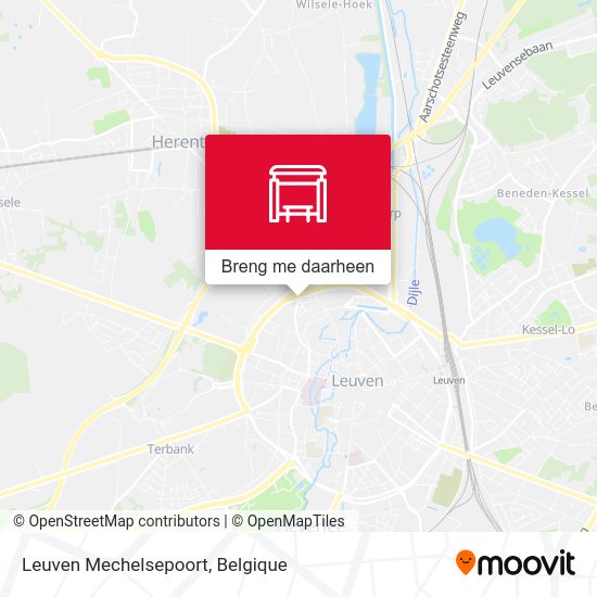 Leuven Mechelsepoort kaart