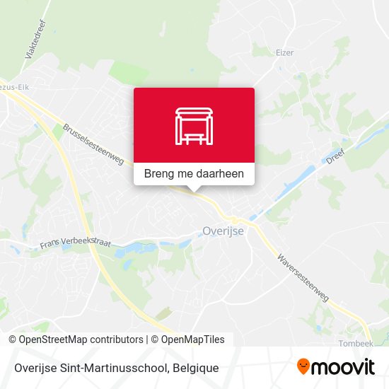 Overijse Sint-Martinusschool kaart