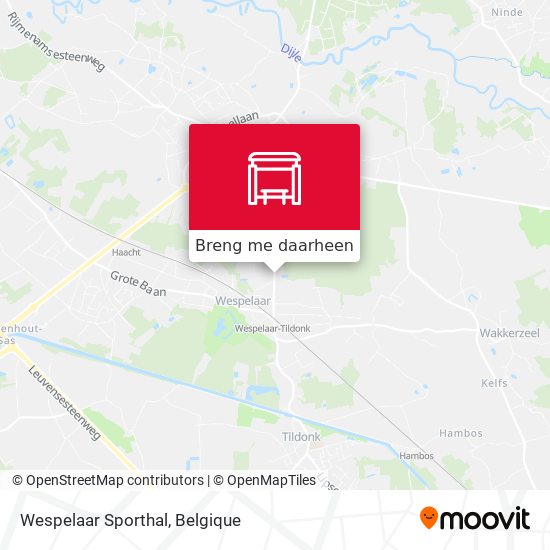 Wespelaar Sporthal kaart