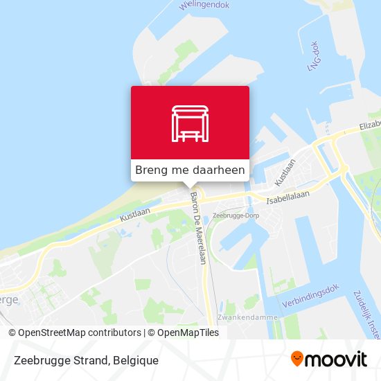 Zeebrugge Strand kaart