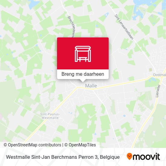 Westmalle Sint-Jan Berchmans Perron 3 kaart