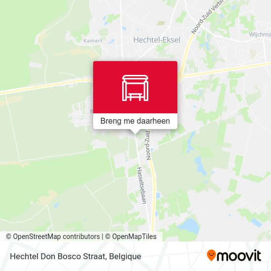 Hechtel Don Bosco Straat kaart