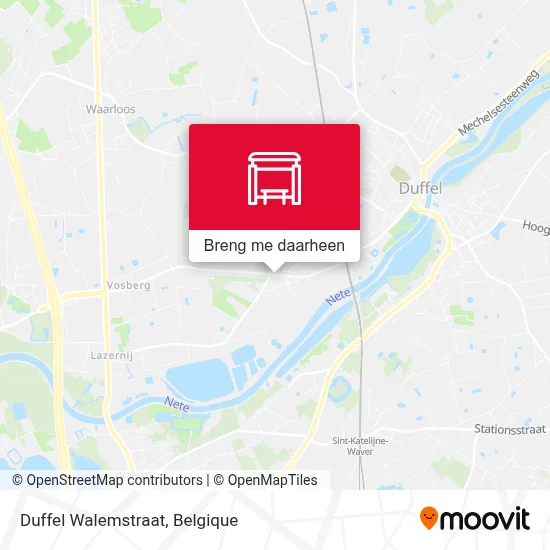 Duffel Walemstraat kaart