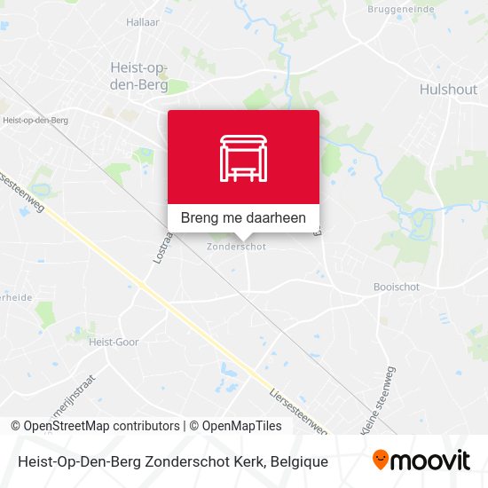 Heist-Op-Den-Berg Zonderschot Kerk kaart
