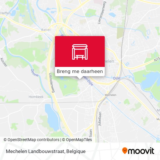 Mechelen Landbouwstraat kaart