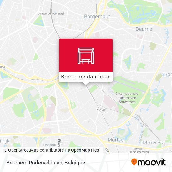 Berchem Roderveldlaan kaart