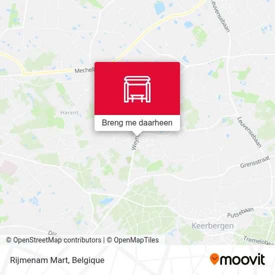 Rijmenam Mart kaart