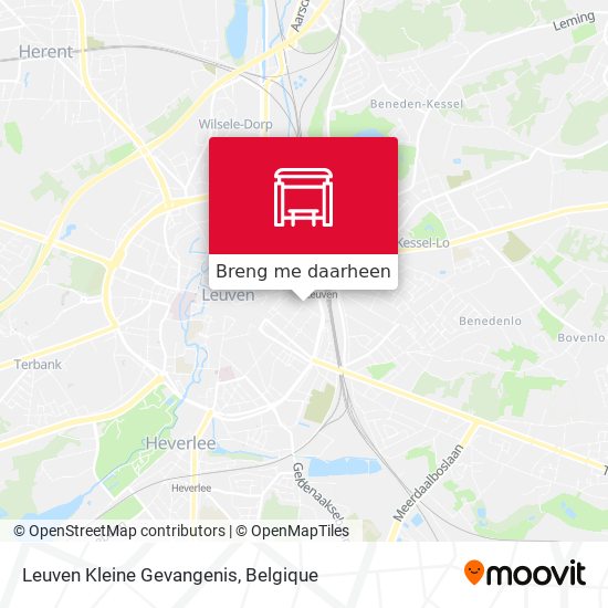 Leuven Kleine Gevangenis kaart