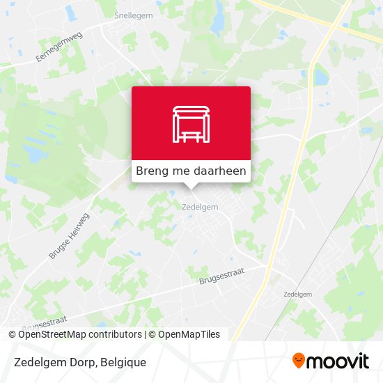 Zedelgem Dorp kaart