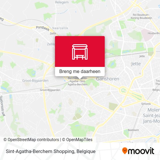 Sint-Agatha-Berchem Shopping kaart
