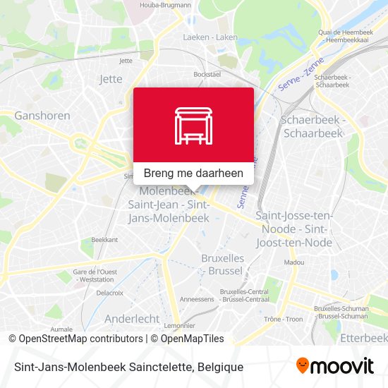 Sint-Jans-Molenbeek Sainctelette kaart
