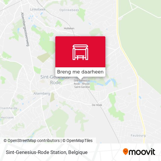 Sint-Genesius-Rode Station kaart