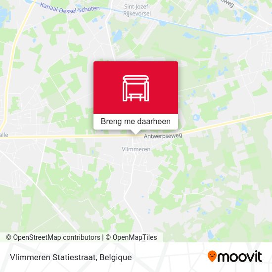 Vlimmeren Statiestraat kaart