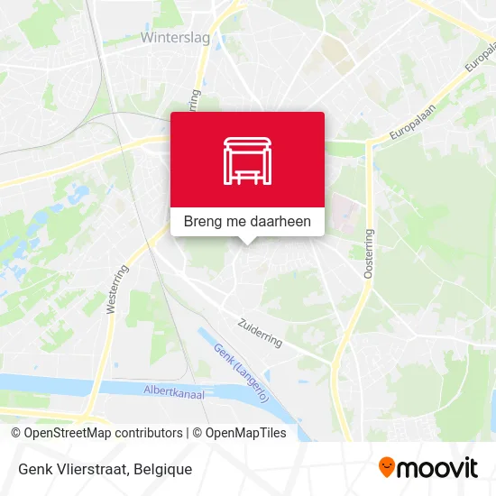Genk Vlierstraat kaart