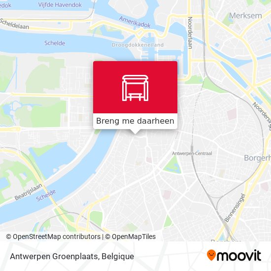 Antwerpen Groenplaats kaart