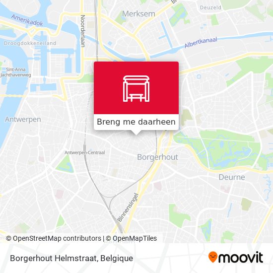 Borgerhout Helmstraat kaart