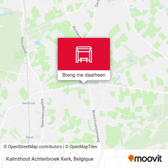 Kalmthout Achterbroek Kerk kaart