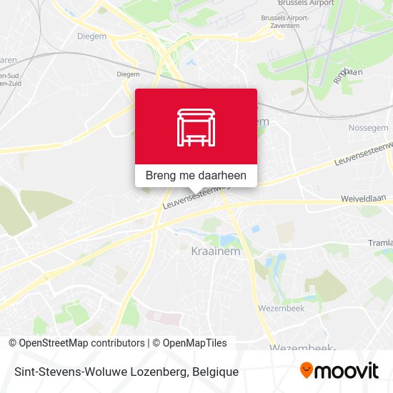 Sint-Stevens-Woluwe Lozenberg kaart