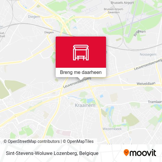 Sint-Stevens-Woluwe Lozenberg kaart