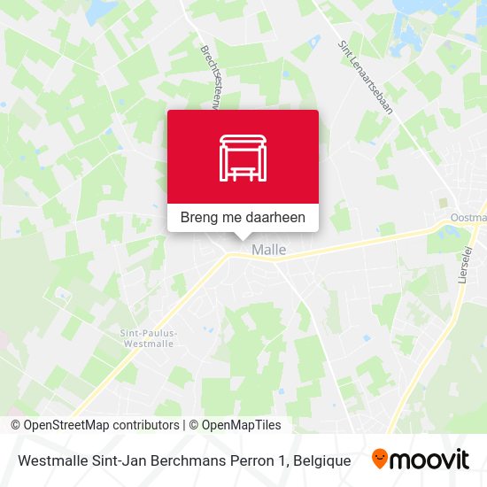 Westmalle Sint-Jan Berchmans Perron 1 kaart