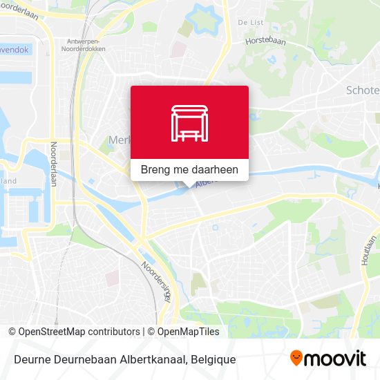 Deurne Deurnebaan Albertkanaal kaart