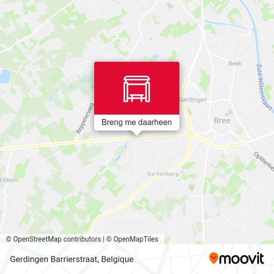 Gerdingen Barrierstraat kaart