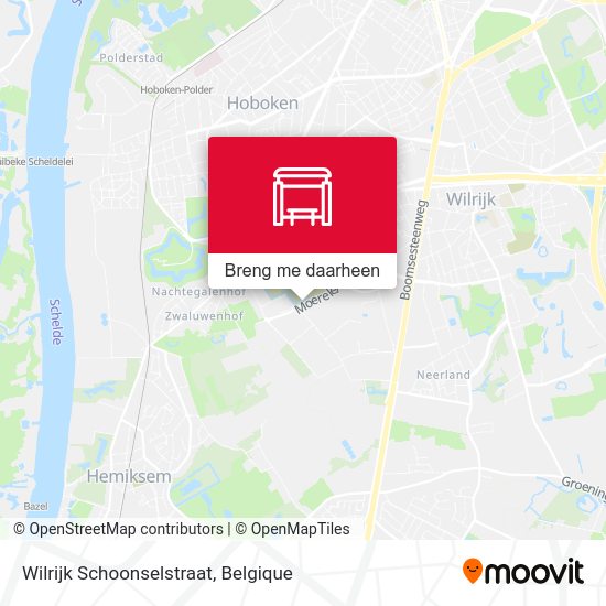 Wilrijk Schoonselstraat kaart