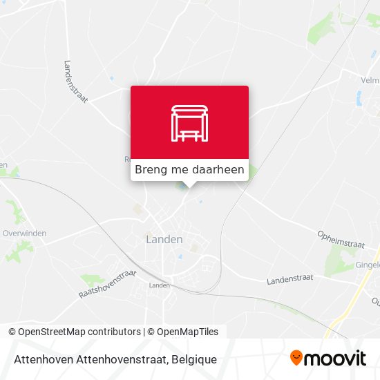 Attenhoven Attenhovenstraat kaart