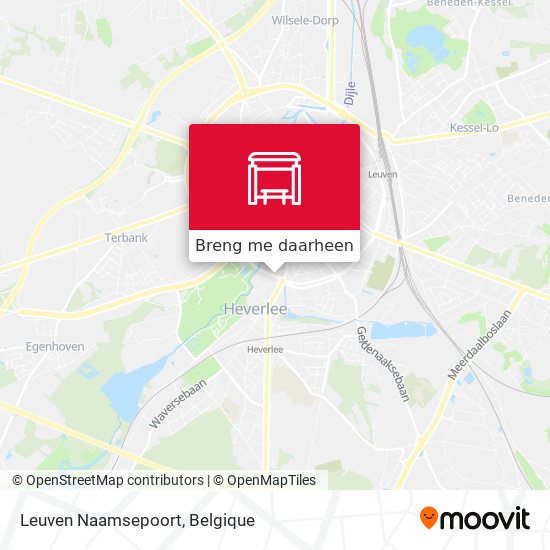 Leuven Naamsepoort kaart