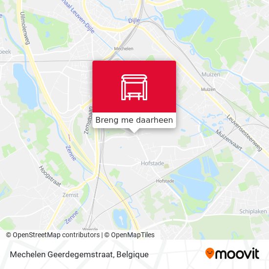 Mechelen Geerdegemstraat kaart