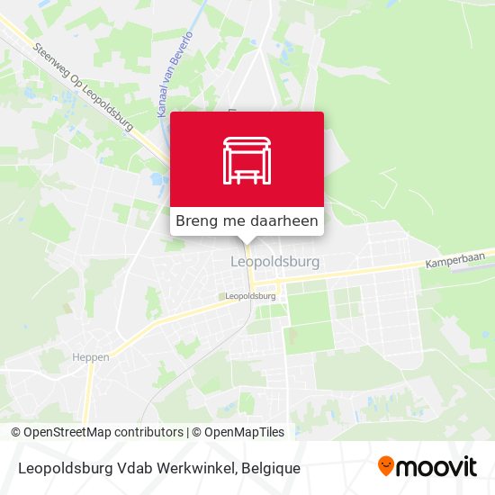 Leopoldsburg Vdab Werkwinkel kaart