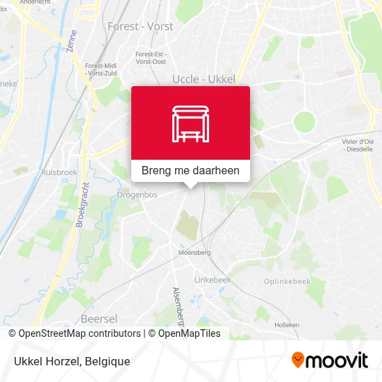 Ukkel Horzel kaart