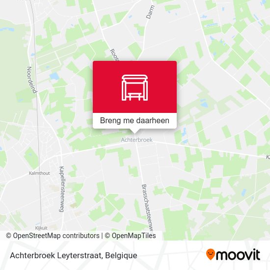 Achterbroek Leyterstraat kaart