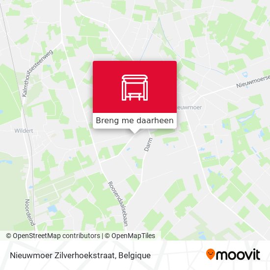 Nieuwmoer Zilverhoekstraat kaart