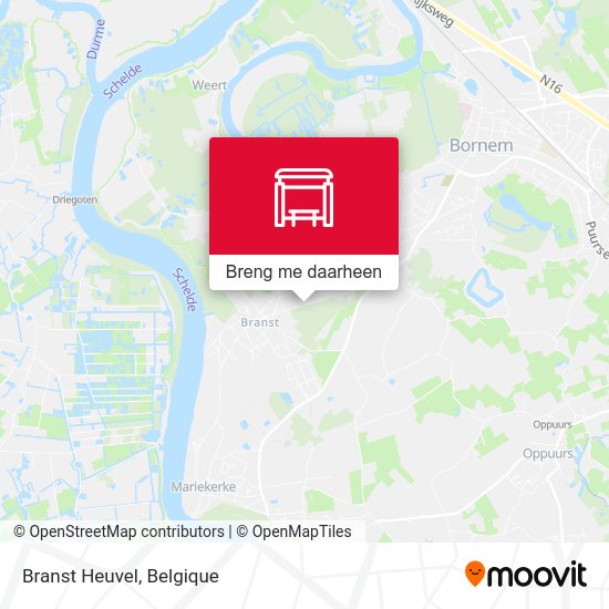 Branst Heuvel kaart