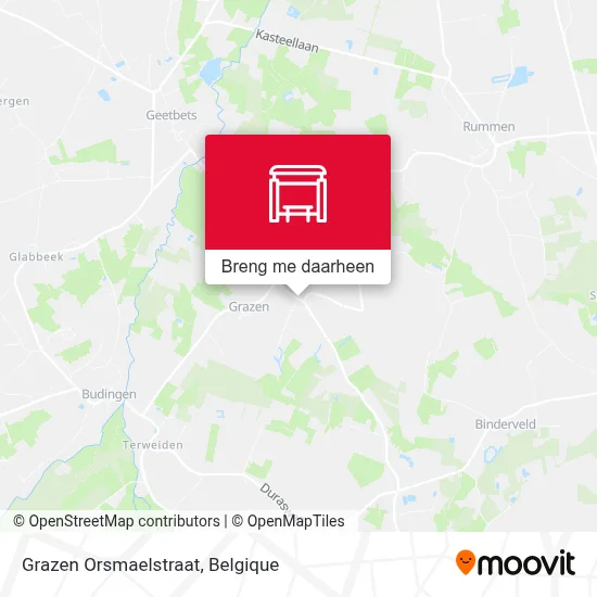 Grazen Orsmaelstraat kaart